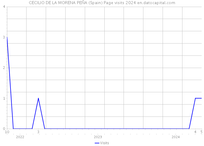 CECILIO DE LA MORENA PEÑA (Spain) Page visits 2024 