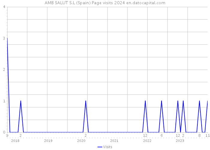 AMB SALUT S.L (Spain) Page visits 2024 