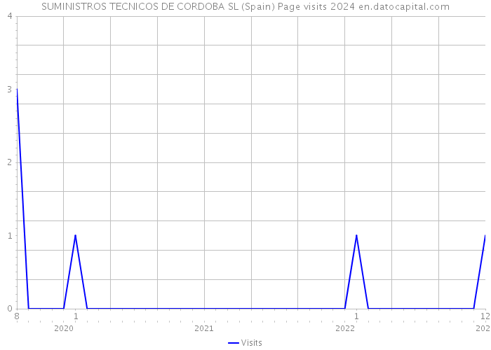 SUMINISTROS TECNICOS DE CORDOBA SL (Spain) Page visits 2024 