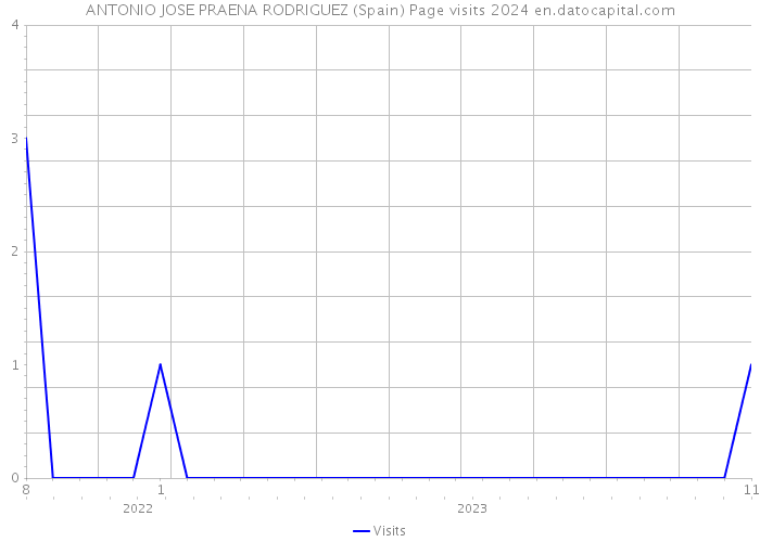 ANTONIO JOSE PRAENA RODRIGUEZ (Spain) Page visits 2024 