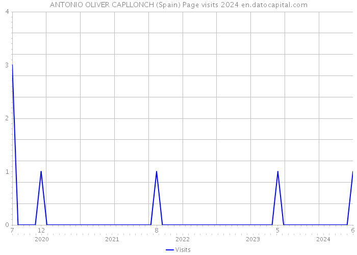ANTONIO OLIVER CAPLLONCH (Spain) Page visits 2024 