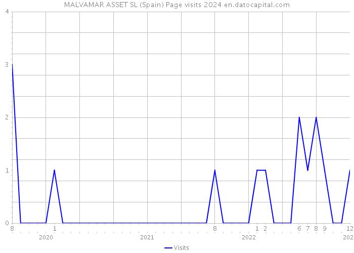 MALVAMAR ASSET SL (Spain) Page visits 2024 