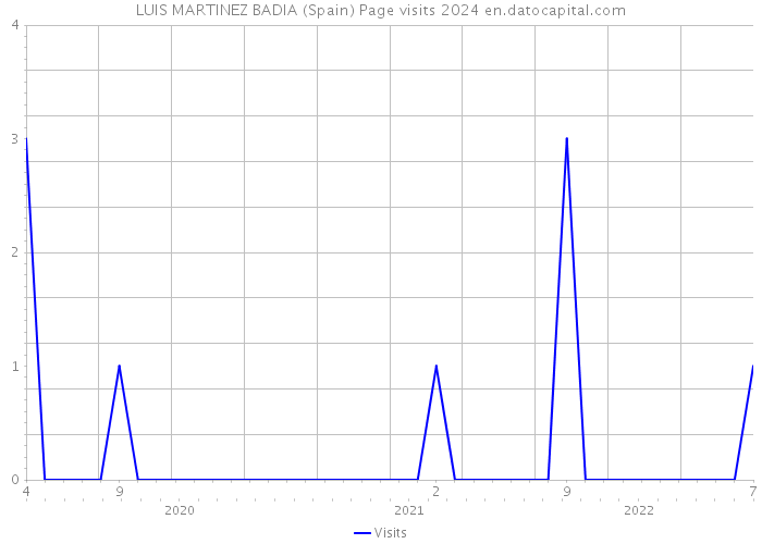 LUIS MARTINEZ BADIA (Spain) Page visits 2024 