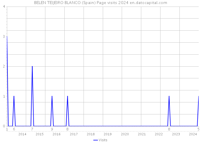 BELEN TEIJEIRO BLANCO (Spain) Page visits 2024 