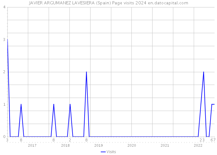 JAVIER ARGUMANEZ LAVESIERA (Spain) Page visits 2024 