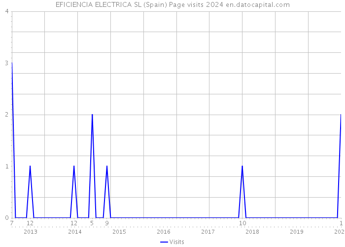 EFICIENCIA ELECTRICA SL (Spain) Page visits 2024 