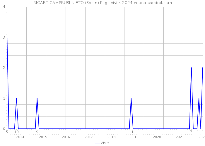 RICART CAMPRUBI NIETO (Spain) Page visits 2024 