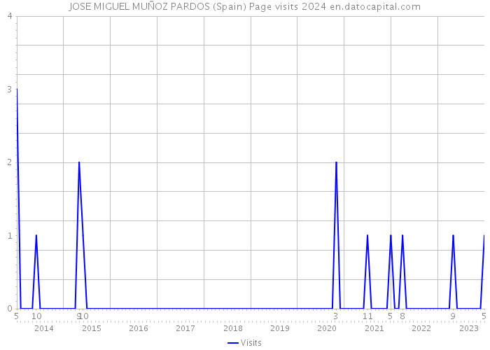 JOSE MIGUEL MUÑOZ PARDOS (Spain) Page visits 2024 