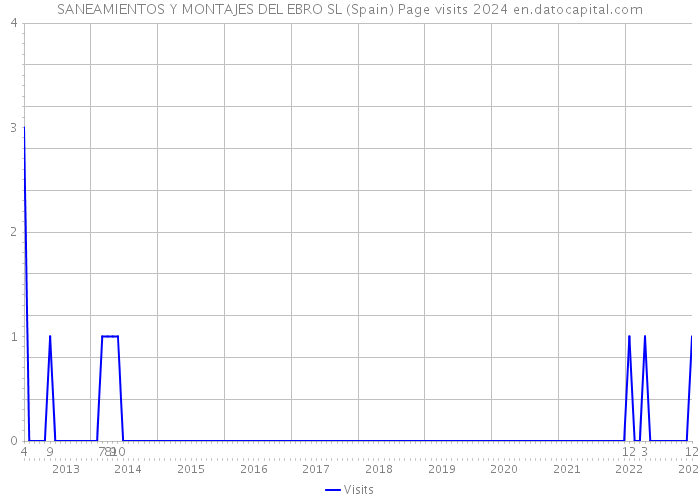 SANEAMIENTOS Y MONTAJES DEL EBRO SL (Spain) Page visits 2024 