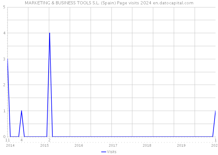 MARKETING & BUSINESS TOOLS S.L. (Spain) Page visits 2024 