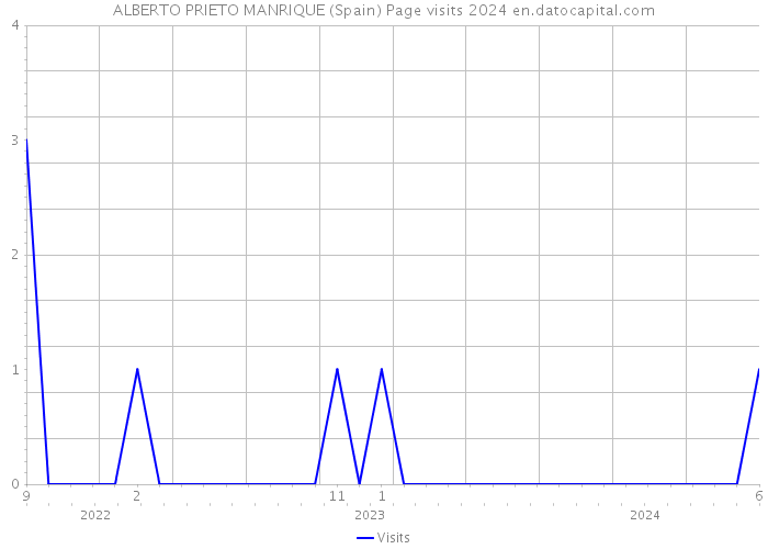 ALBERTO PRIETO MANRIQUE (Spain) Page visits 2024 