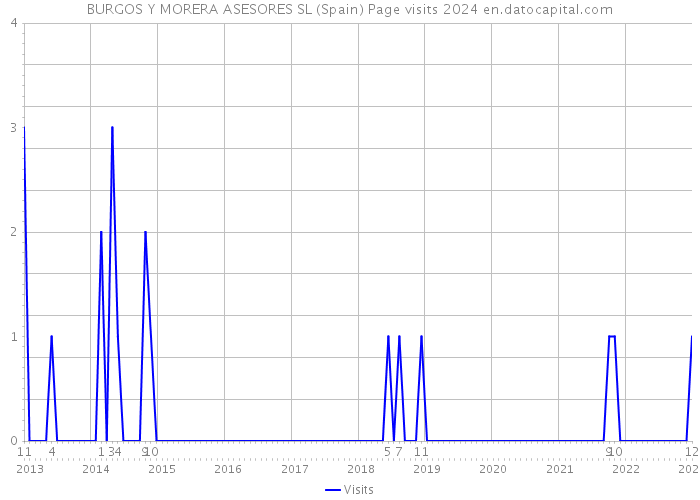 BURGOS Y MORERA ASESORES SL (Spain) Page visits 2024 