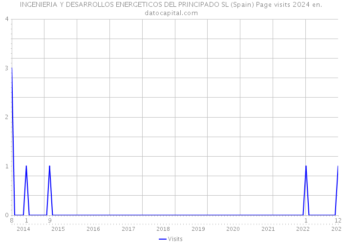INGENIERIA Y DESARROLLOS ENERGETICOS DEL PRINCIPADO SL (Spain) Page visits 2024 