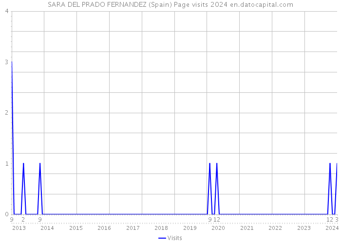 SARA DEL PRADO FERNANDEZ (Spain) Page visits 2024 