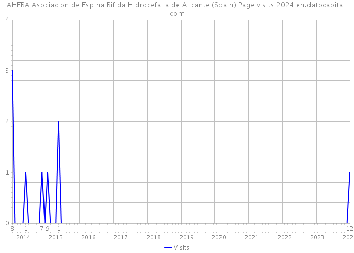 AHEBA Asociacion de Espina Bifida Hidrocefalia de Alicante (Spain) Page visits 2024 