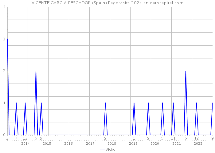 VICENTE GARCIA PESCADOR (Spain) Page visits 2024 