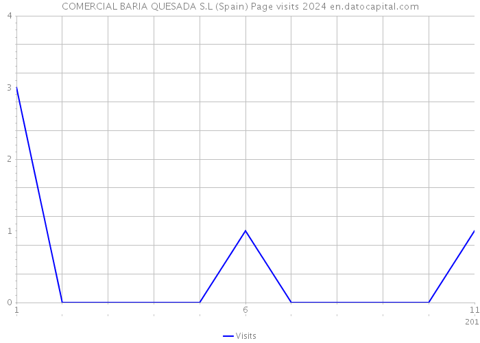 COMERCIAL BARIA QUESADA S.L (Spain) Page visits 2024 