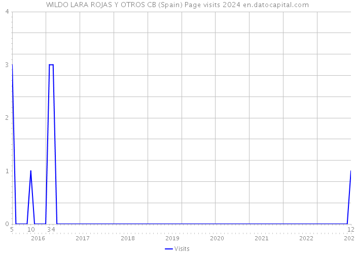 WILDO LARA ROJAS Y OTROS CB (Spain) Page visits 2024 