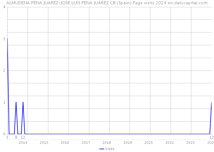 ALMUDENA PENA JUAREZ-JOSE LUIS PENA JUAREZ CB (Spain) Page visits 2024 