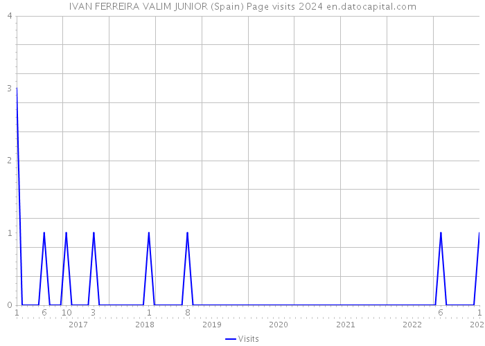 IVAN FERREIRA VALIM JUNIOR (Spain) Page visits 2024 