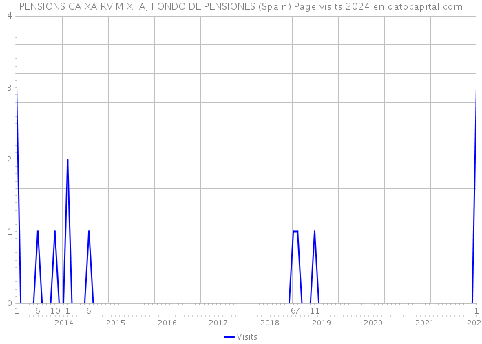 PENSIONS CAIXA RV MIXTA, FONDO DE PENSIONES (Spain) Page visits 2024 