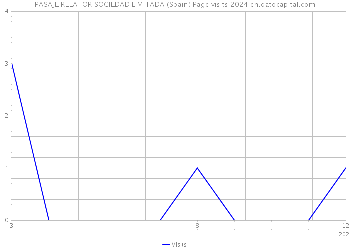PASAJE RELATOR SOCIEDAD LIMITADA (Spain) Page visits 2024 