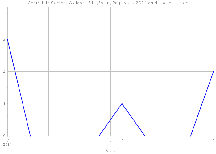 Central de Compra Asdeoro S.L. (Spain) Page visits 2024 