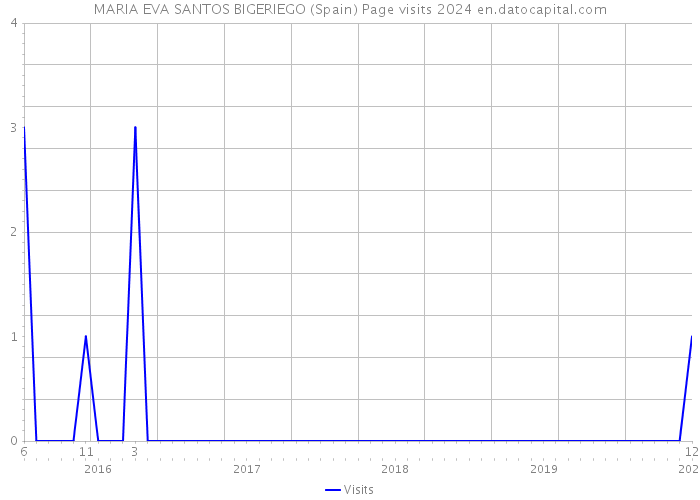 MARIA EVA SANTOS BIGERIEGO (Spain) Page visits 2024 