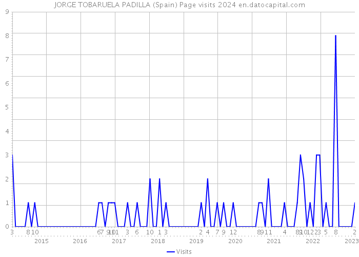 JORGE TOBARUELA PADILLA (Spain) Page visits 2024 