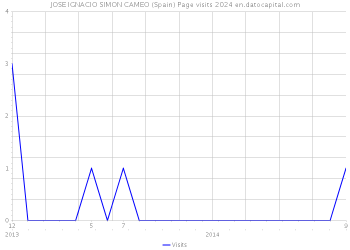 JOSE IGNACIO SIMON CAMEO (Spain) Page visits 2024 