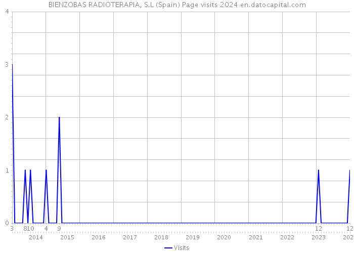BIENZOBAS RADIOTERAPIA, S.L (Spain) Page visits 2024 