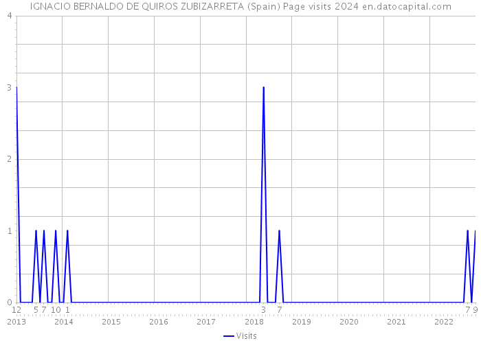 IGNACIO BERNALDO DE QUIROS ZUBIZARRETA (Spain) Page visits 2024 