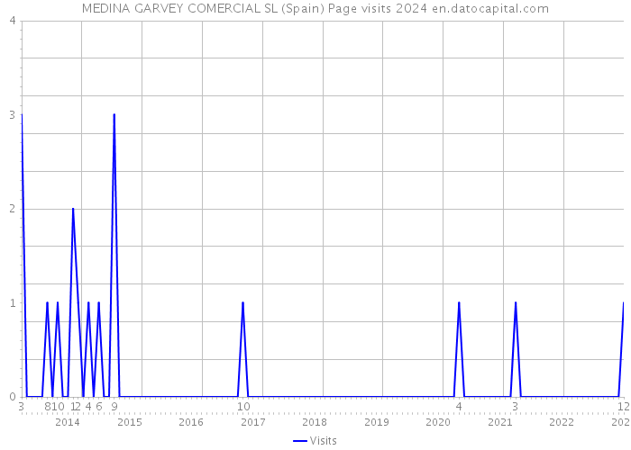 MEDINA GARVEY COMERCIAL SL (Spain) Page visits 2024 