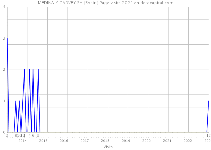 MEDINA Y GARVEY SA (Spain) Page visits 2024 