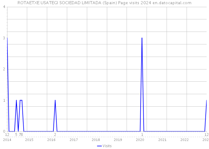 ROTAETXE USATEGI SOCIEDAD LIMITADA (Spain) Page visits 2024 