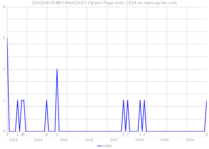JOAQUIN RUBIO MANGADO (Spain) Page visits 2024 