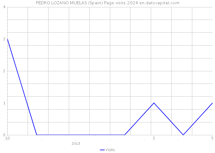 PEDRO LOZANO MUELAS (Spain) Page visits 2024 