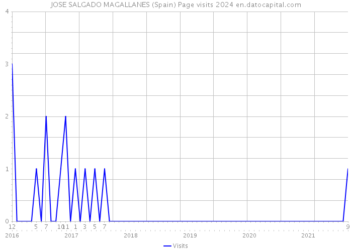 JOSE SALGADO MAGALLANES (Spain) Page visits 2024 