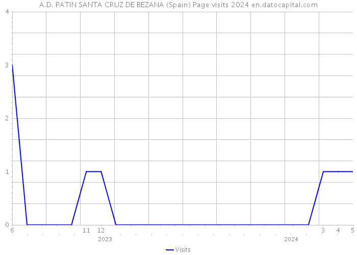 A.D. PATIN SANTA CRUZ DE BEZANA (Spain) Page visits 2024 