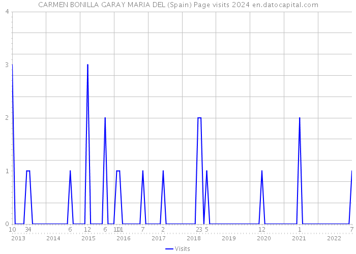 CARMEN BONILLA GARAY MARIA DEL (Spain) Page visits 2024 