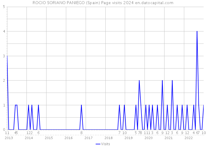 ROCIO SORIANO PANIEGO (Spain) Page visits 2024 