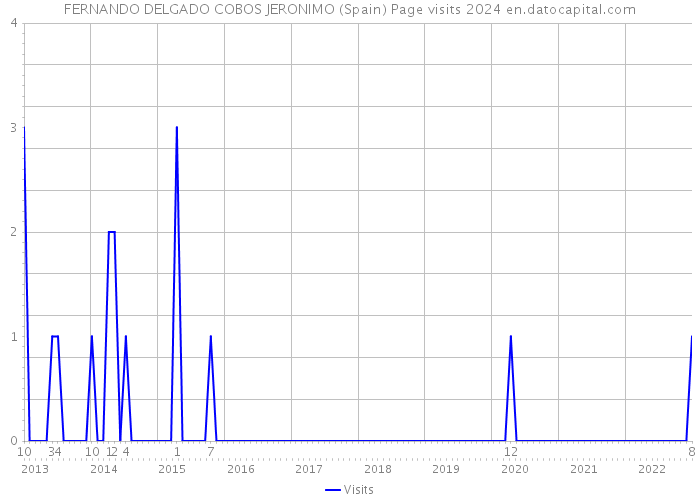 FERNANDO DELGADO COBOS JERONIMO (Spain) Page visits 2024 