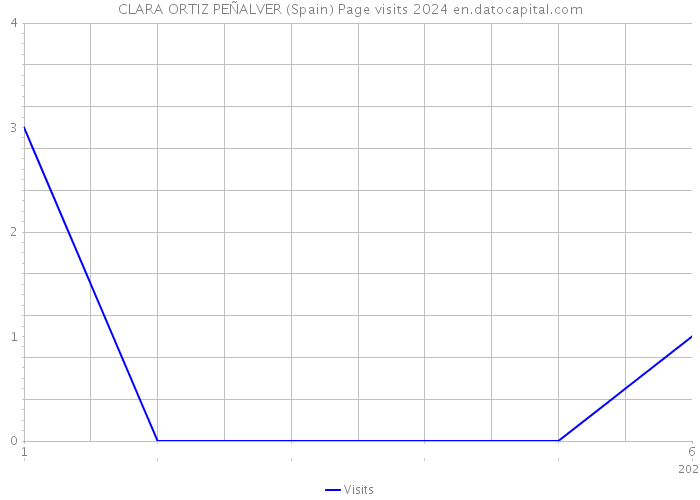 CLARA ORTIZ PEÑALVER (Spain) Page visits 2024 