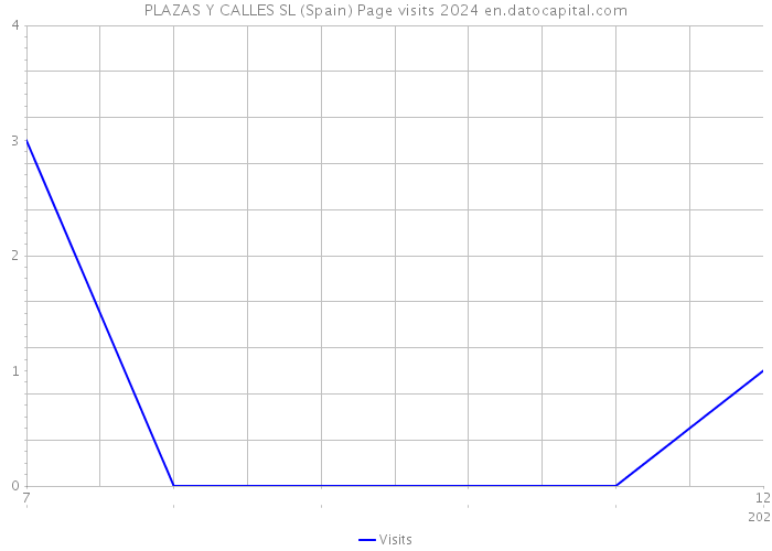 PLAZAS Y CALLES SL (Spain) Page visits 2024 