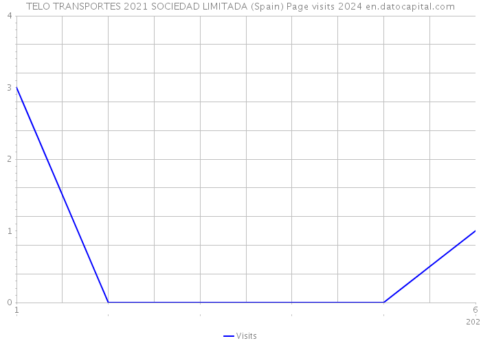TELO TRANSPORTES 2021 SOCIEDAD LIMITADA (Spain) Page visits 2024 