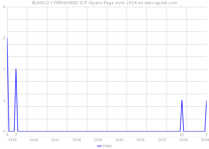 BLANCO Y FERNANDEZ SCP (Spain) Page visits 2024 