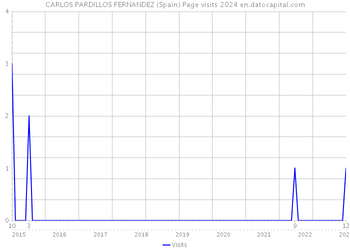 CARLOS PARDILLOS FERNANDEZ (Spain) Page visits 2024 