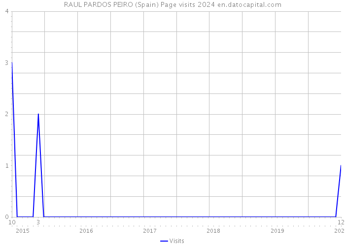 RAUL PARDOS PEIRO (Spain) Page visits 2024 