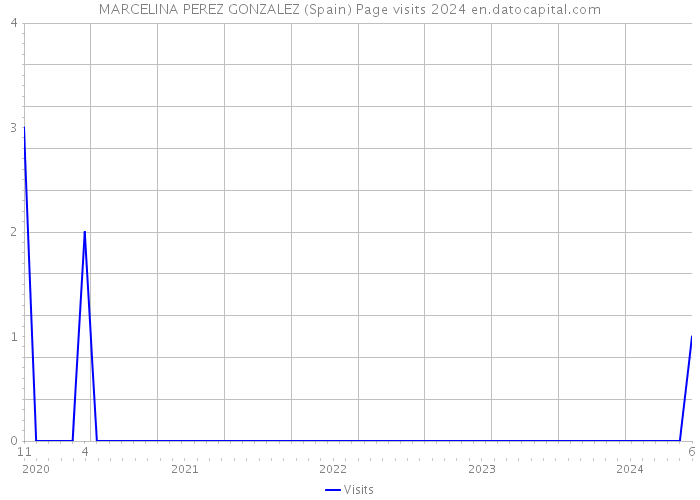 MARCELINA PEREZ GONZALEZ (Spain) Page visits 2024 