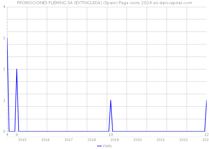 PROMOCIONES FLEMING SA (EXTINGUIDA) (Spain) Page visits 2024 